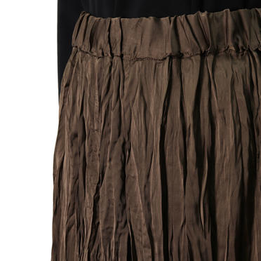 [SALE] 50%OFF　mizuiro ind　washer pleats skirt　BROWN No.6
