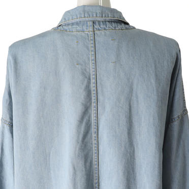 MIDIUMISOLID denim shirt coat　L.BLUE No.10