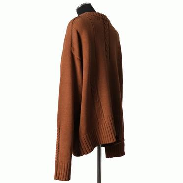 Low Gauge Knit Pullover　BROWN No.4