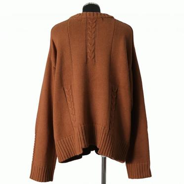 Low Gauge Knit Pullover　BROWN No.5
