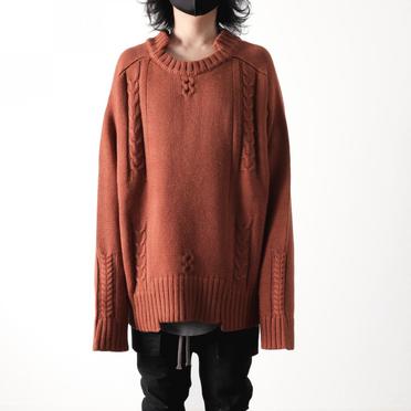 Low Gauge Knit Pullover　BROWN No.13