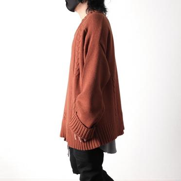 Low Gauge Knit Pullover　BROWN No.15