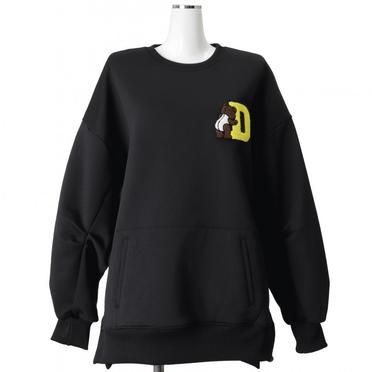 DSC / キャノンループ裏起毛ベアワッペンプルオーバー　BLACK No.1