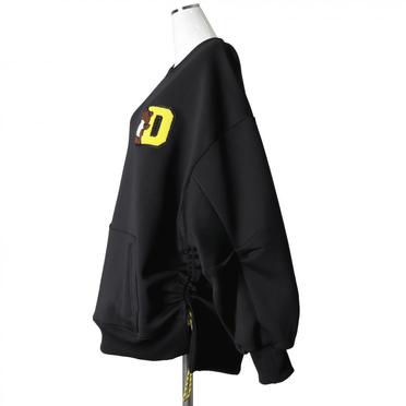 DSC / キャノンループ裏起毛ベアワッペンプルオーバー　BLACK No.8