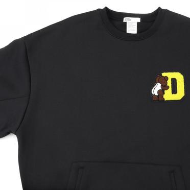 DSC / キャノンループ裏起毛ベアワッペンプルオーバー　BLACK No.9
