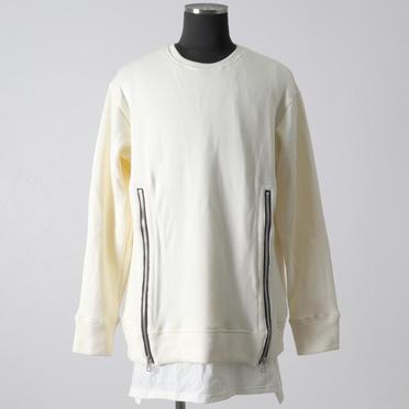 [SALE] 20%OFF　A.F ARTEFACT Layered Zip Pullover　IVORY No.1