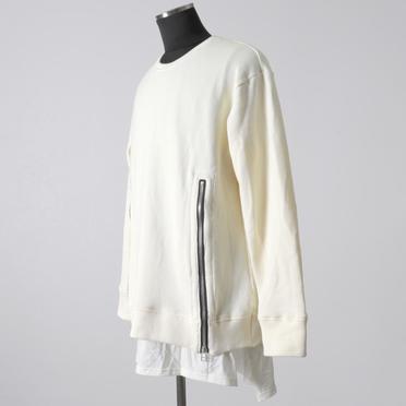 [SALE] 20%OFF　A.F ARTEFACT Layered Zip Pullover　IVORY No.2