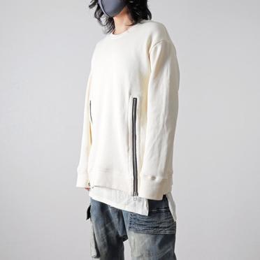 [SALE] 20%OFF　A.F ARTEFACT Layered Zip Pullover　IVORY No.14