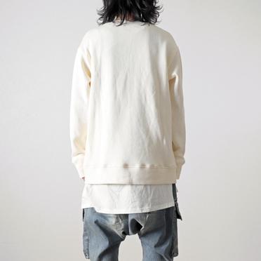 [SALE] 20%OFF　A.F ARTEFACT Layered Zip Pullover　IVORY No.17