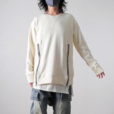 [SALE] 20%OFF　A.F ARTEFACT Layered Zip Pullover　IVORY No.19