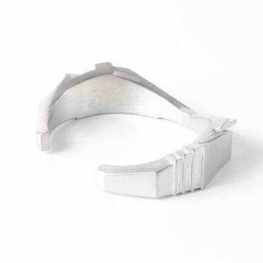 817ACU14 BRASS BRACELET　SILVER No.5