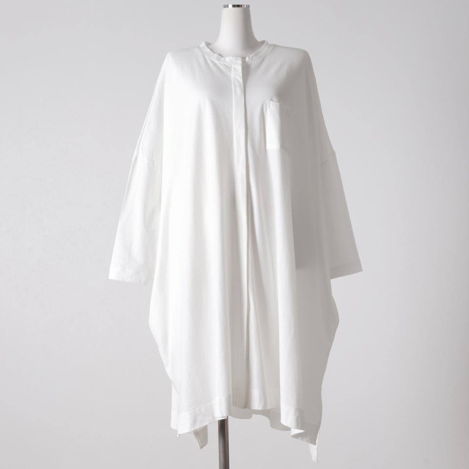 stand collar wide OP　OFF WHITE