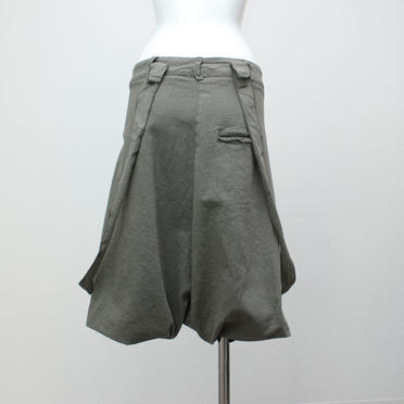 [SALE] 50% OFF　primordial is primitive　サルエルハーフパンツ　MILITARY　lady's No.4