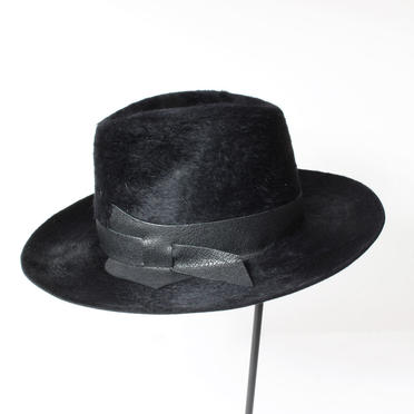 [SALE] 40%OFF　MOVE　RABBIT&LEATHER HAT　BLACK No.5