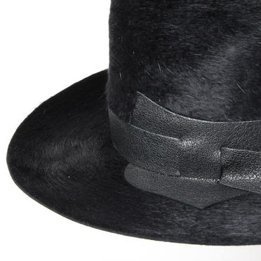 [SALE] 40%OFF　MOVE　RABBIT&LEATHER HAT　BLACK No.7