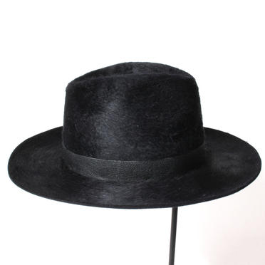 [SALE] 40%OFF　MOVE　RABBIT&LEATHER HAT　BLACK No.6