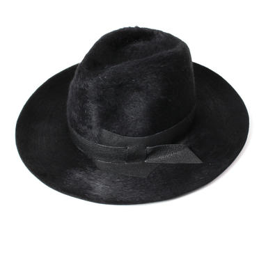 [SALE] 40%OFF　MOVE　RABBIT&LEATHER HAT　BLACK No.9