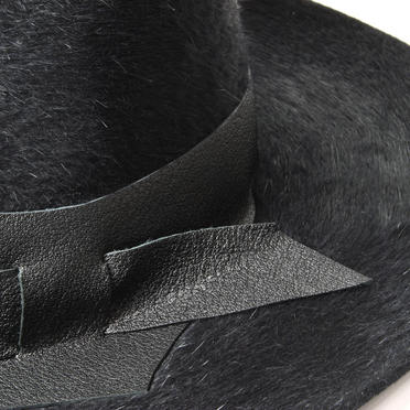 [SALE] 40%OFF　MOVE　RABBIT&LEATHER HAT　BLACK No.13