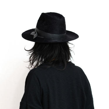 [SALE] 40%OFF　MOVE　RABBIT&LEATHER HAT　BLACK No.3