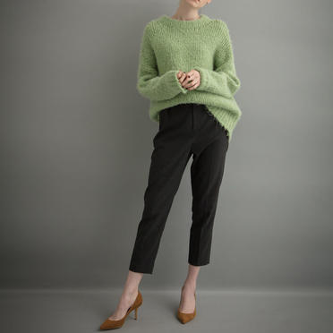 [SALE] 60%OFF　MICA&DEAL　mohair bottle neck knit P/O　LIGHT GREEN No.12