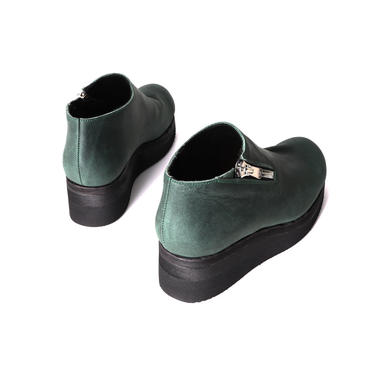 F28 サイドジップスリッポン DARK GREEN　lady's No.5