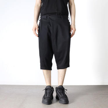 [SALE] 50%OFF　JULIUS　TUCKED CROTCH PANTS　BLACK No.13