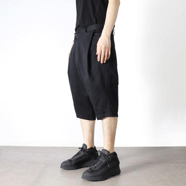 [SALE] 50%OFF　JULIUS　TUCKED CROTCH PANTS　BLACK No.14