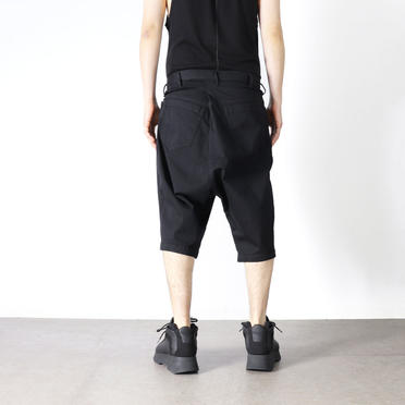 [SALE] 50%OFF　JULIUS　TUCKED CROTCH PANTS　BLACK No.16