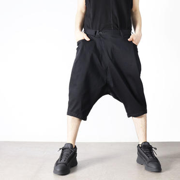 [SALE] 50%OFF　JULIUS　TUCKED CROTCH PANTS　BLACK No.18