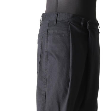 [SALE] 50%OFF　JULIUS　TUCKED CROTCH PANTS　BLACK No.8