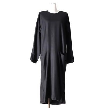 back drape one-piece　BLACK No.1