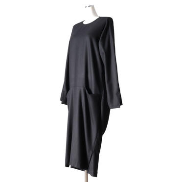 back drape one-piece　BLACK No.2