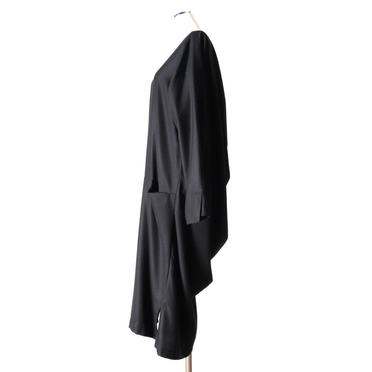 back drape one-piece　BLACK No.3