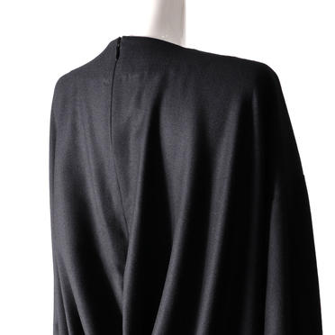 back drape one-piece　BLACK No.9