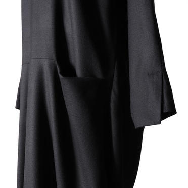back drape one-piece　BLACK No.11