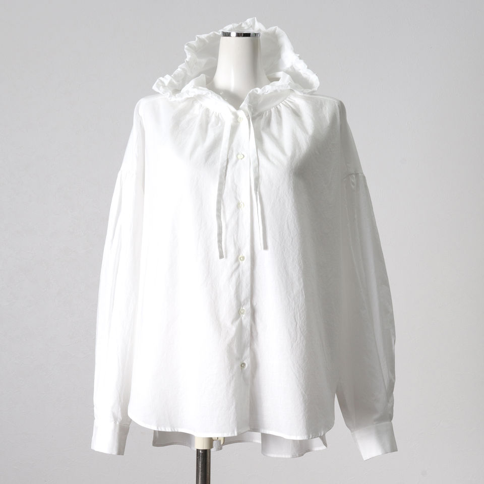 [SALE] 30%OFF　mizuiro ind hooded shirts　OFF WHITE