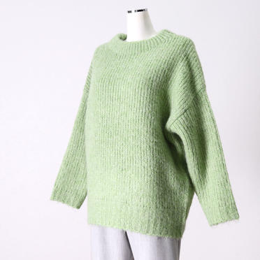 [SALE] 60%OFF　MICA&DEAL　mohair bottle neck knit P/O　LIGHT GREEN No.2