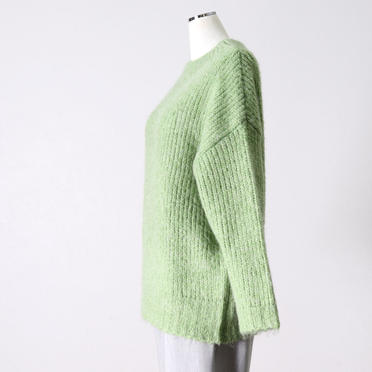 [SALE] 60%OFF　MICA&DEAL　mohair bottle neck knit P/O　LIGHT GREEN No.3