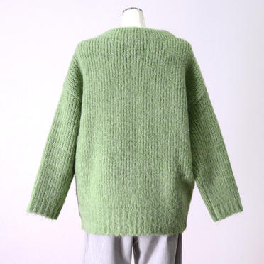 [SALE] 60%OFF　MICA&DEAL　mohair bottle neck knit P/O　LIGHT GREEN No.5