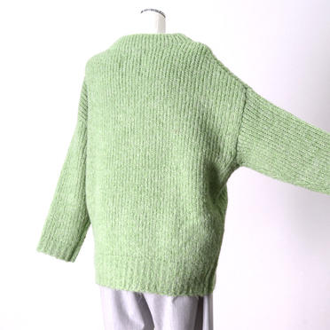 [SALE] 60%OFF　MICA&DEAL　mohair bottle neck knit P/O　LIGHT GREEN No.6