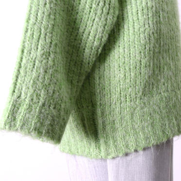 [SALE] 60%OFF　MICA&DEAL　mohair bottle neck knit P/O　LIGHT GREEN No.9