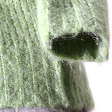 [SALE] 60%OFF　MICA&DEAL　mohair bottle neck knit P/O　LIGHT GREEN No.10
