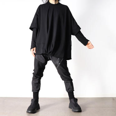 FRONT TUCKED OVER T-SHIRT　BLACK No.20