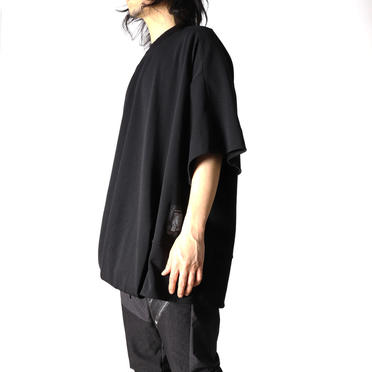 FRONT TUCKED OVER T-SHIRT　BLACK No.14