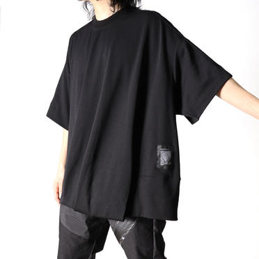 FRONT TUCKED OVER T-SHIRT　BLACK No.18