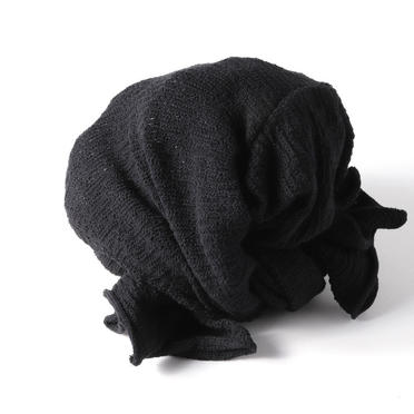 TWIST KNIT CAP　BLACK No.1