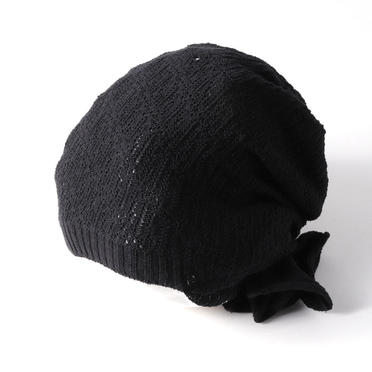 TWIST KNIT CAP　BLACK No.2