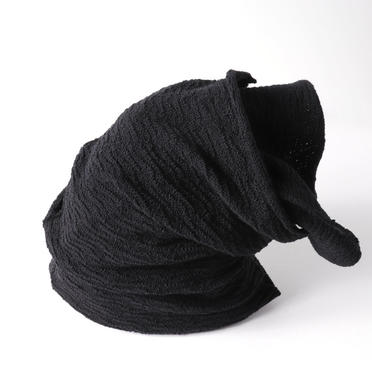 TWIST KNIT CAP　BLACK No.5