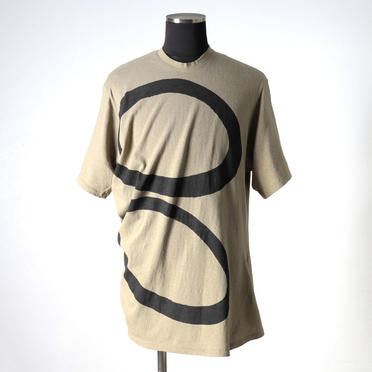 NOIL COTTON CREPE T-SHIRT　SAND No.1