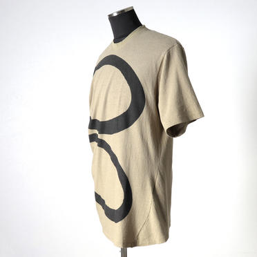 NOIL COTTON CREPE T-SHIRT　SAND No.2